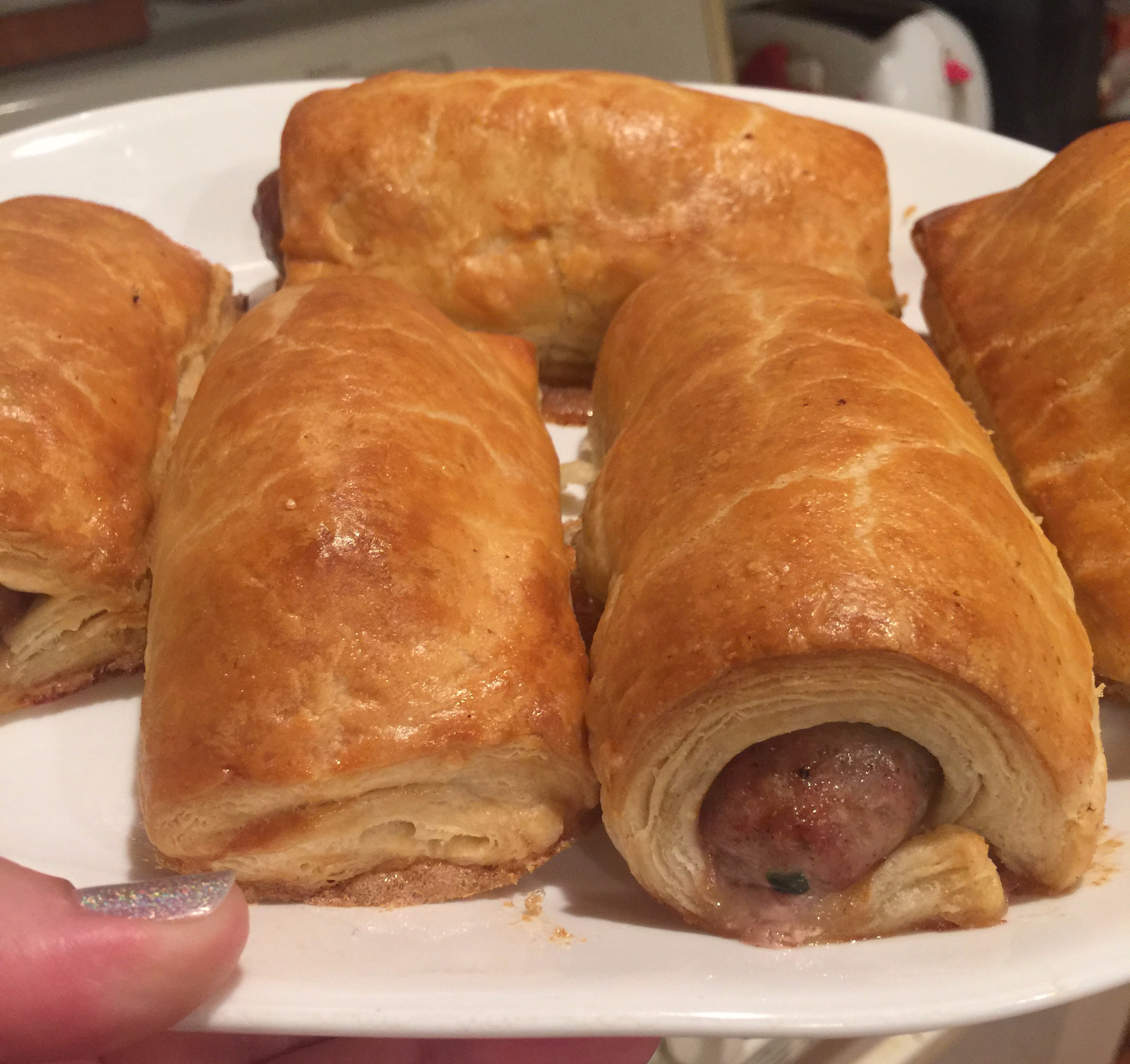 Homemade sausage rolls